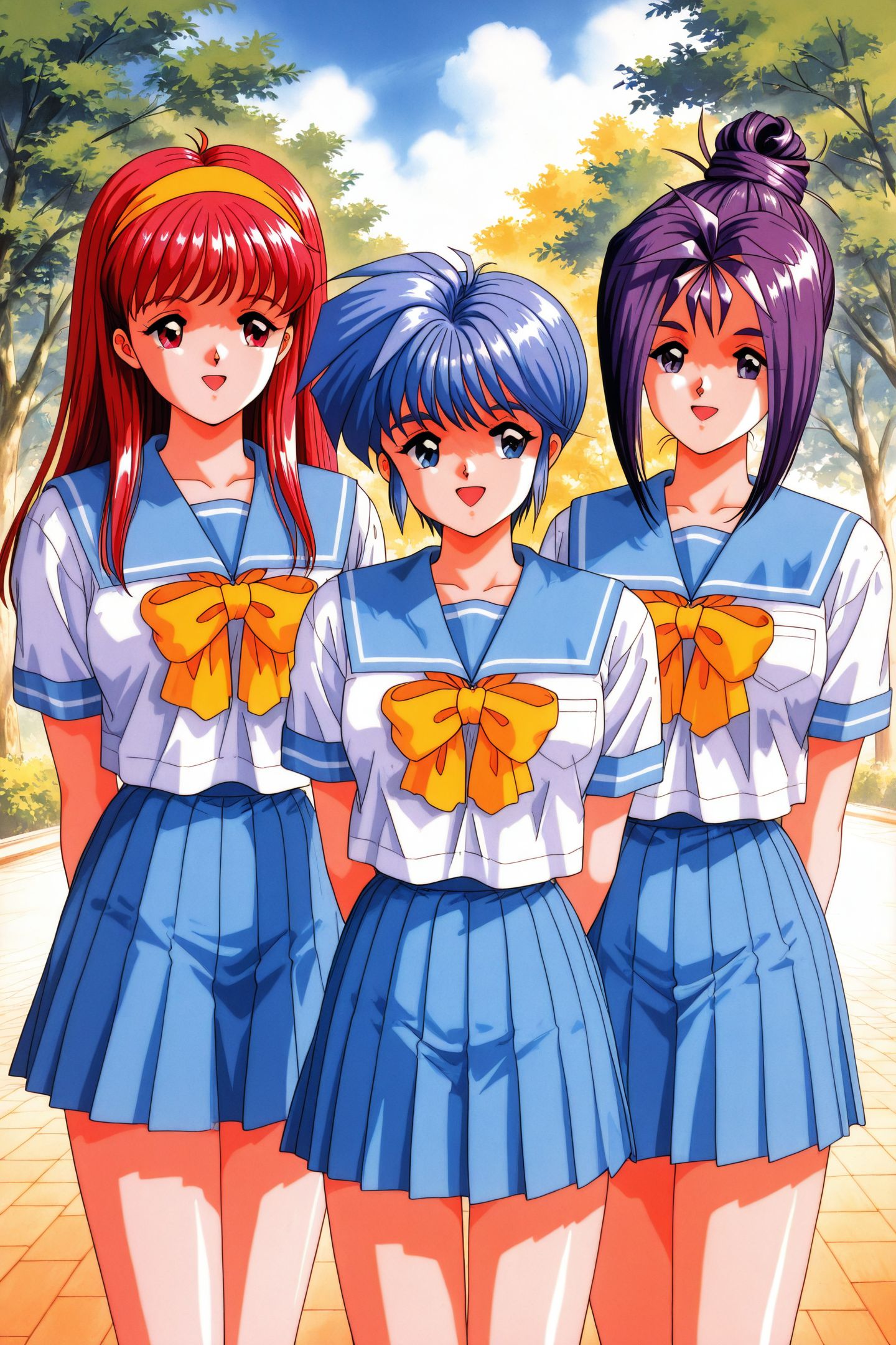 45401-2887093031-Original Style,3girls,Fujisaki Shiori,Saki Nijino,Ayako Katagiri,blue hair,red hair,school uniform,red eyes,blue eyes,long hair,.jpg